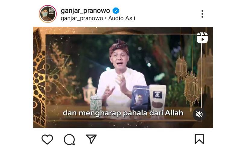 Ganjar: Mari Kita Sambut Ramadan dengan Penuh Kebahagiaan dan Suka Cita 