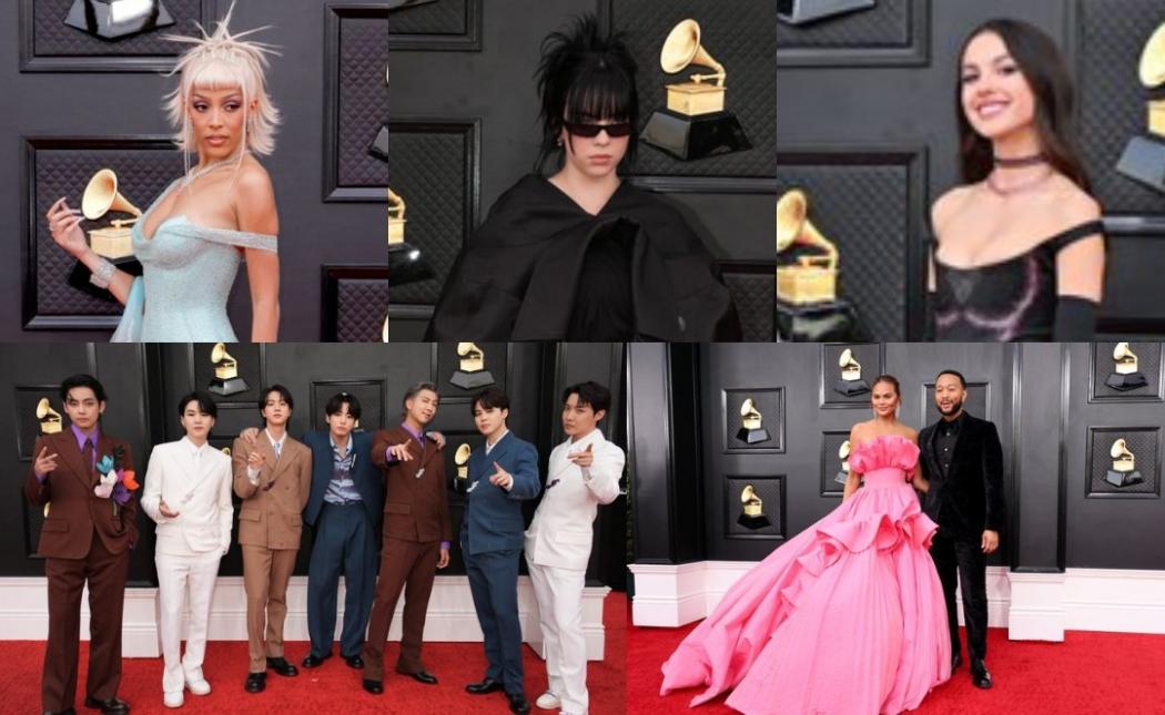 Grammy Awards 2022: BTS, Olivia Rodrigo hingga Billie Eilish Tampil Stunning di Red Carpet