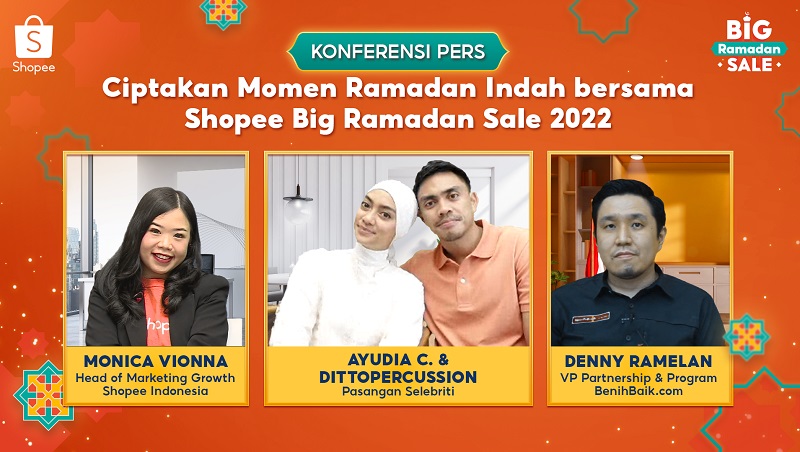 Ayudia dan DITTOPERCUSSION Bagikan Tips Rayakan Momen Indah Ramadan dengan Shopee Big Ramadan Sale 2022 