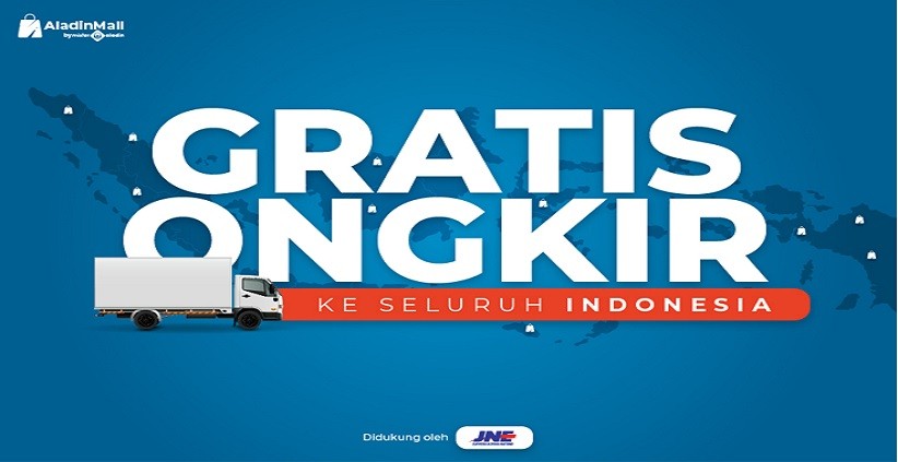 Murah dan Gratis Ongkir Pakai JNE, hanya di AladinMall by Mister Aladin