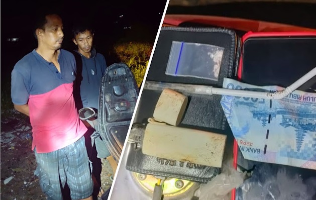 Sempat Pura-Pura Ban Motor Bocor, 2 Pemuda di Samarinda Ditangkap Bawa Sabu