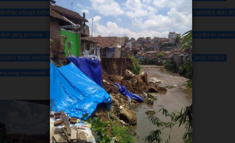 5 Rumah di Malang Longsor dan Hanyut ke Sungai Brantas, Begini Kondisinya
