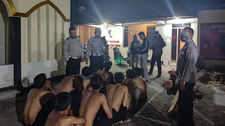 Perang Sarung, 10 Remaja Diamankan Polsek Tigaraksa Tangerang