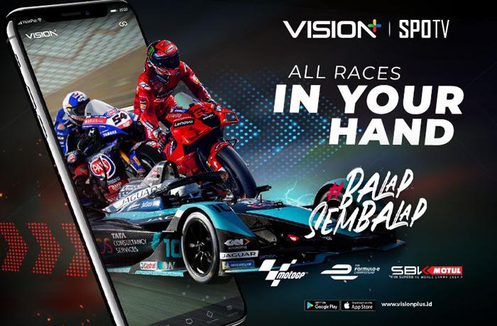 Surganya Pecinta Balap! Vision+ Tayangkan MotoGP hingga Formula E