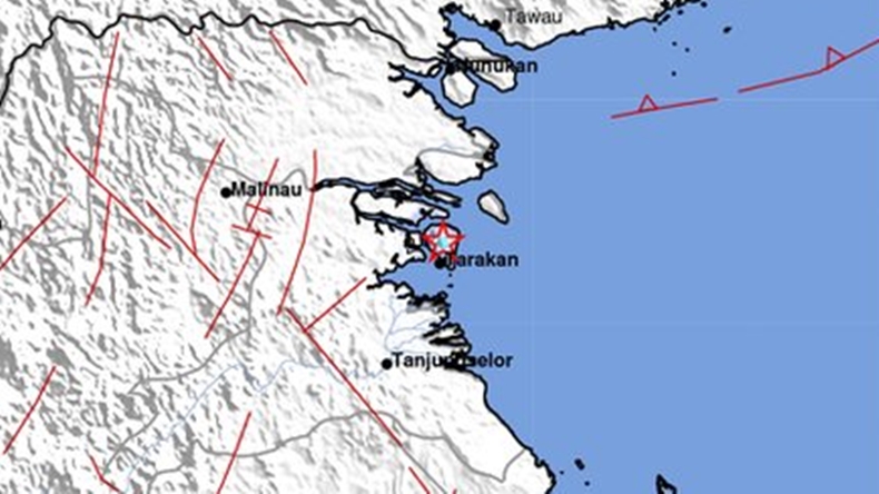 Gempa Terkini Magnitudo 3,4 Guncang Tarakan