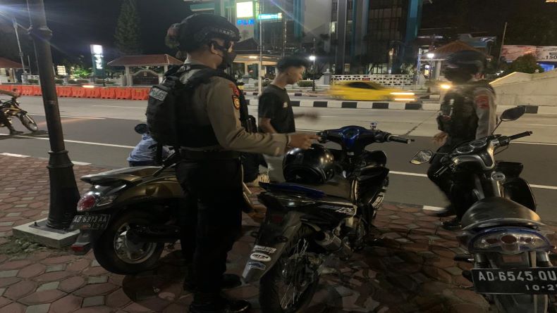 6 Motor Berknalpot Brong Diamankan di Flyover Purwosari Solo 