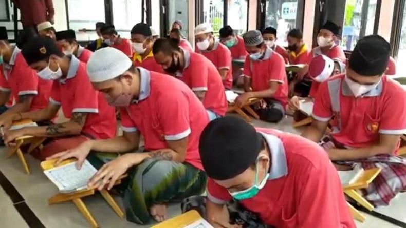 Puluhan Napi Rutan Banjarnegara Antusias Ikuti Kegiatan Baca Alquran  