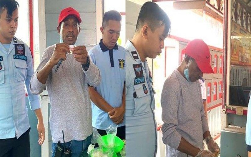 Pengunjung Lapas Kotabaru Nekat Selundupkan Sabu ke Makanan  Pisang Hijau