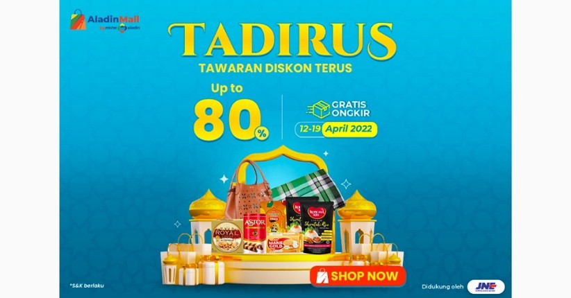 Promo Fashion TADIRUS di AladinMall by Mister Aladin, Bisa Dapat Diskon hingga 80 Persen Lho!