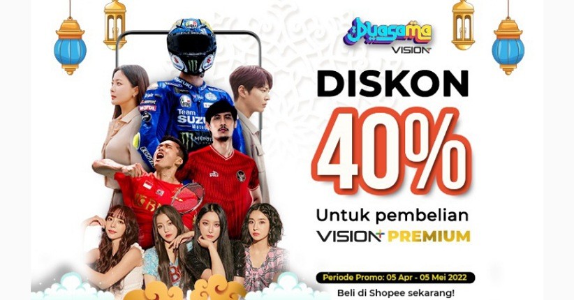 Meriahkan Ramadan, Vision+ x Shopee Bagi-Bagi Promo Spesial Vision+ Premium, Cek di Sini!