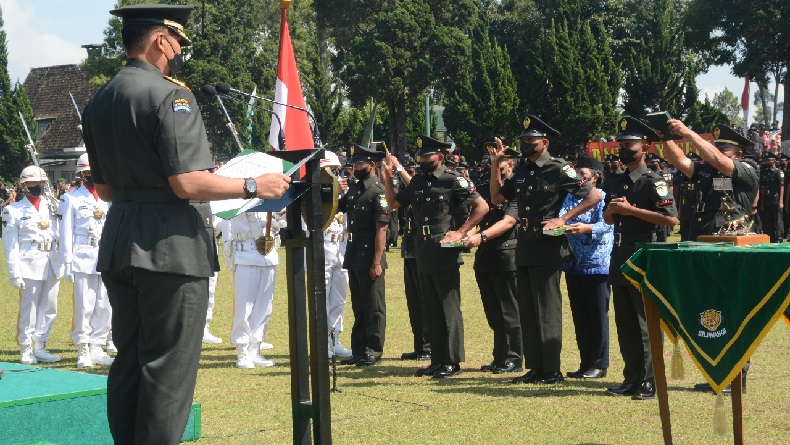 Lantik 602 Prajurit Muda di Pangalengan, Pangdam Siliwangi: Bela dan Bantu yang Lemah