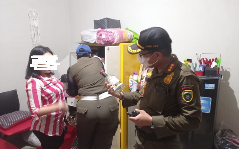 Razia Kosan dan Penginapan, Satpol PP Amankan 22 Perempuan Cantik 