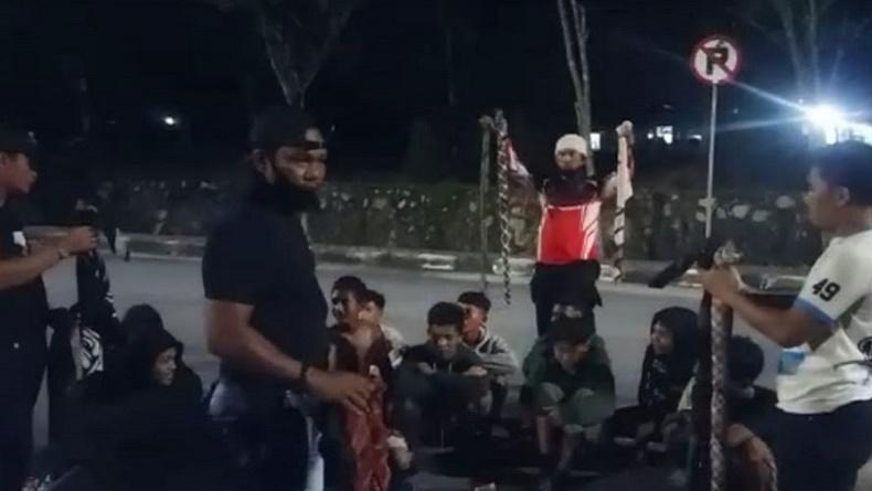 Viral Video Perang Sarung di Toboali, 15 Remaja Diamankan Polisi