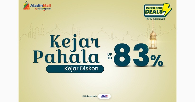 Belanja Hemat di Akhir Pekan dengan Promo Kejar Pahala Kejar Diskon hingga 80 Persen di AladinMall by Mister Aladin
