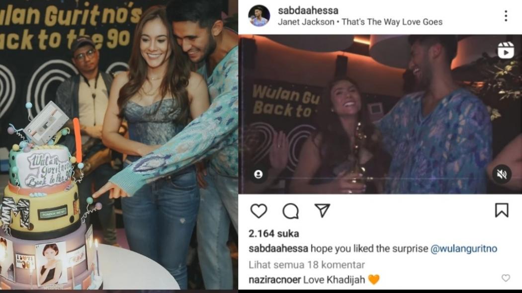 Wulan Guritno Rayakan Ultah Ke-41, Sabda Ahessa Beri Kejutan: Selamat Ulang Tahun Khadijahku