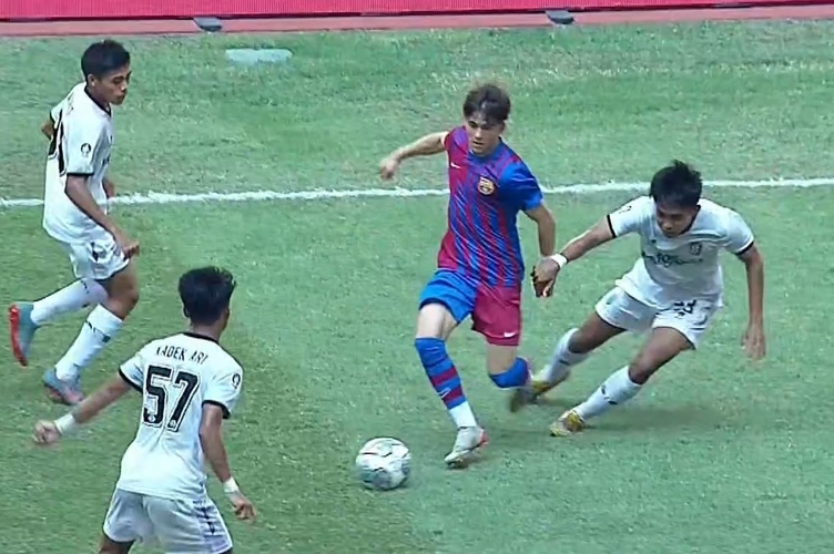Hasil IYC 2021: Bali United U-18 Tertinggal dari Barcelona U-18 di Babak Pertama