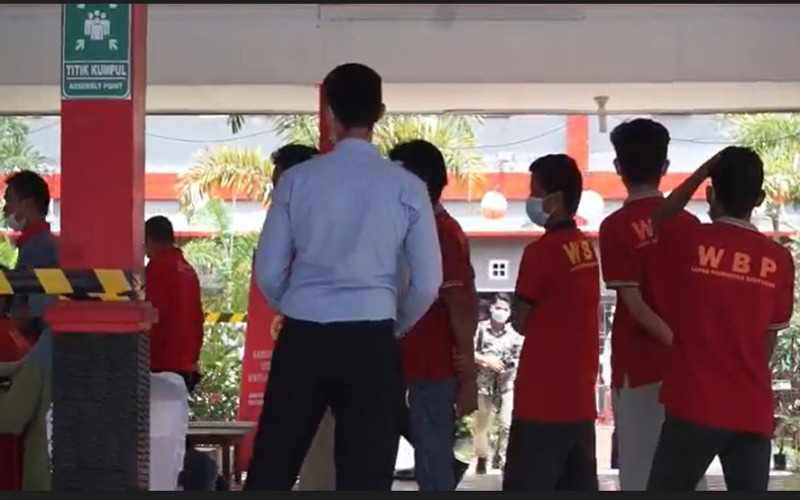 523 Narapidana Lapas Narkotika Banyuasin Disuntik Vaksin Booster