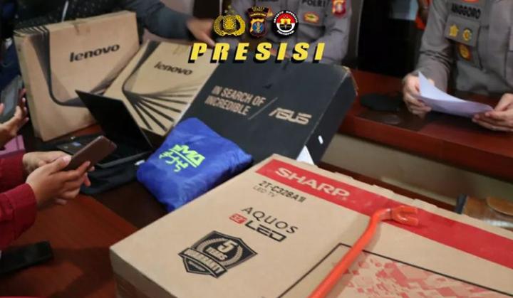 Tangkap Residivis Pencurian, Polisi Amankan Hp, Laptop hingga TV