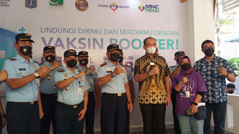 Vaksin Booster Jadi Syarat Mudik, MNC Peduli Gelar Sentra Vaksinasi Bersama TNI AU