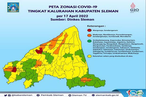 Dua Kelurahan di Sleman Masih Zona Merah Covid-19