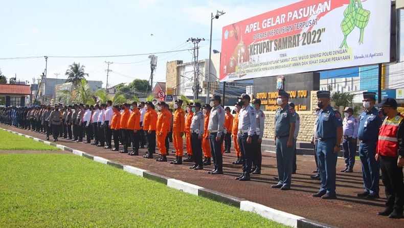 Operasi Ketupat Samrat 2022, Polda Sulut Kerahkan 1.021 Personel