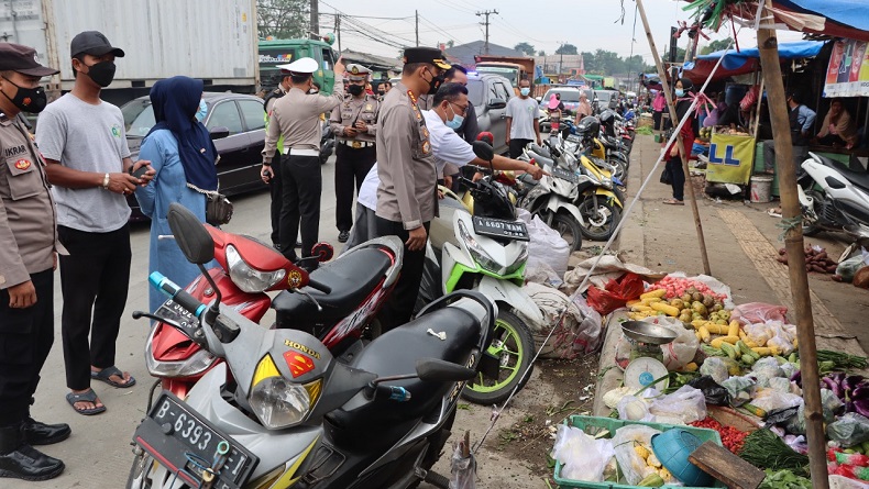 Pasar Gembong Jadi Titik Rawan Macet saat Arus Mudik di Tangerang