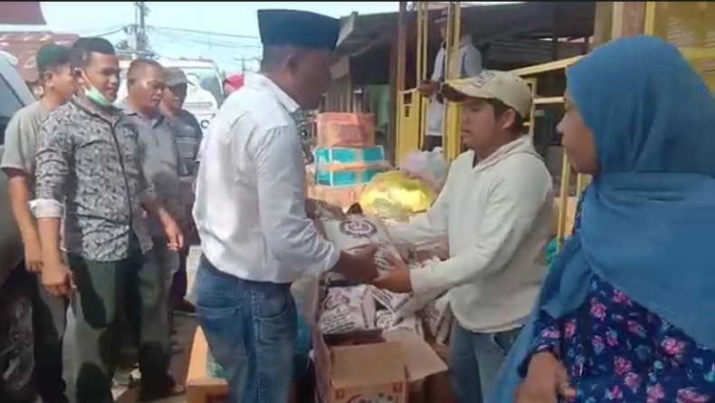 Petugas Posko Korban Kebakaran Desa Sei Apung : Terima Kasih Perindo Telah Berikan Bantuan