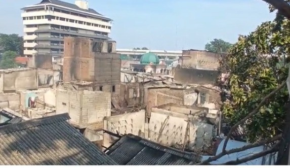 Penampakan Pasar Gembrong usai Terbakar Hebat Semalam