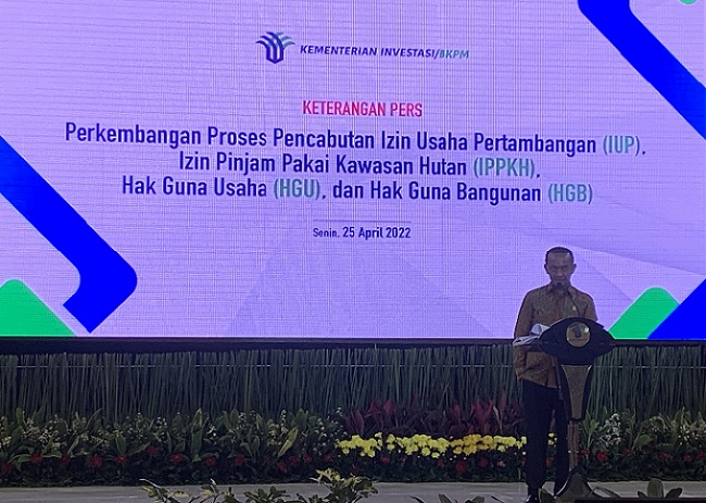  BKPM Cabut 1.118  IUP, Bahlil: Kalau Ada yang Keberatan, Monggo