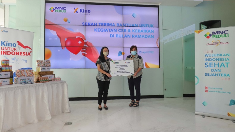 Berbagi di Bulan Suci, MNC Peduli Terima Donasi dari PT Kino Indonesia Tbk untuk Disalurkan ke Masyarakat