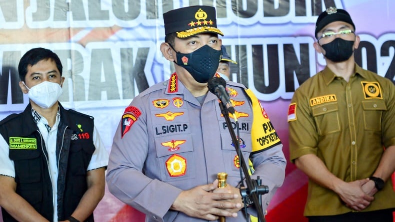 Kapolri Sampaikan Terima Kasih ke Masyarakat yang Mudik Lebih Awal
