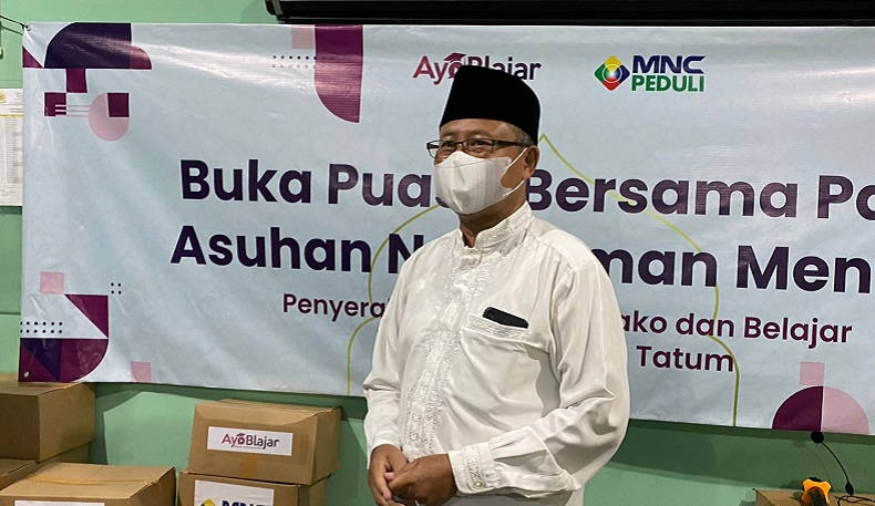 Terima Bantuan dari MNC Peduli, Ketua Yayasan Nurul Iman Mentas : Anak-Anak Senang Sekali