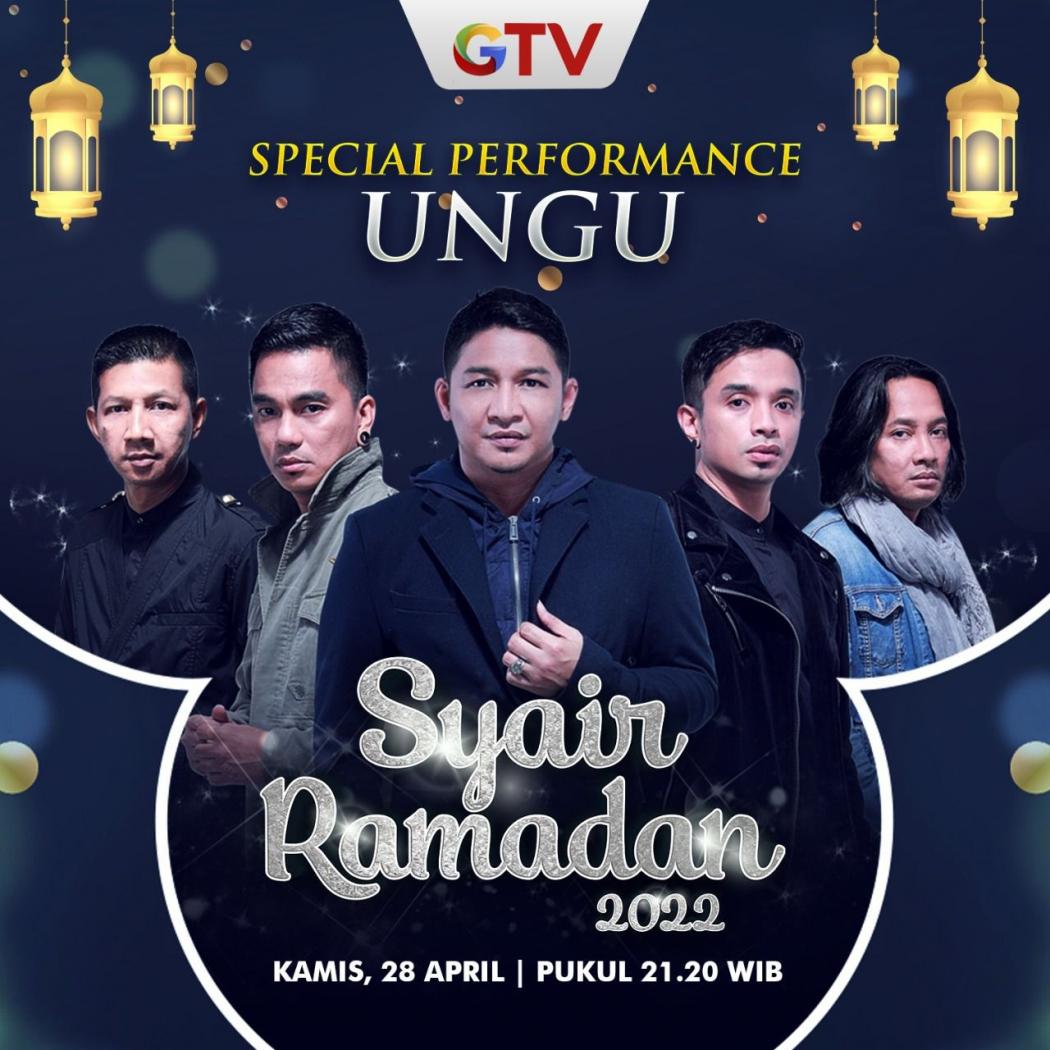 Ungu Hadir Ramaikan Panggung Grand Final Syair Ramadan 2022 GTV Malam Ini