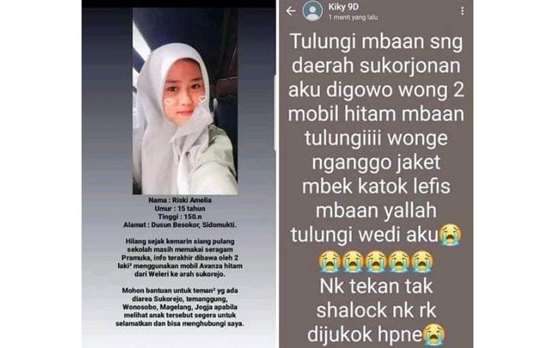 Pelajar SMP di Kendal Ngaku Diculik Ternyata Hanya Rekayasa, Begini Ceritanya