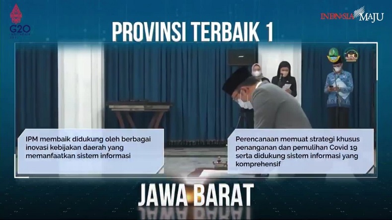 Berkat Sim Jawara, Pemprov Jabar Raih Juara Pertama Pembangunan Daerah 2022