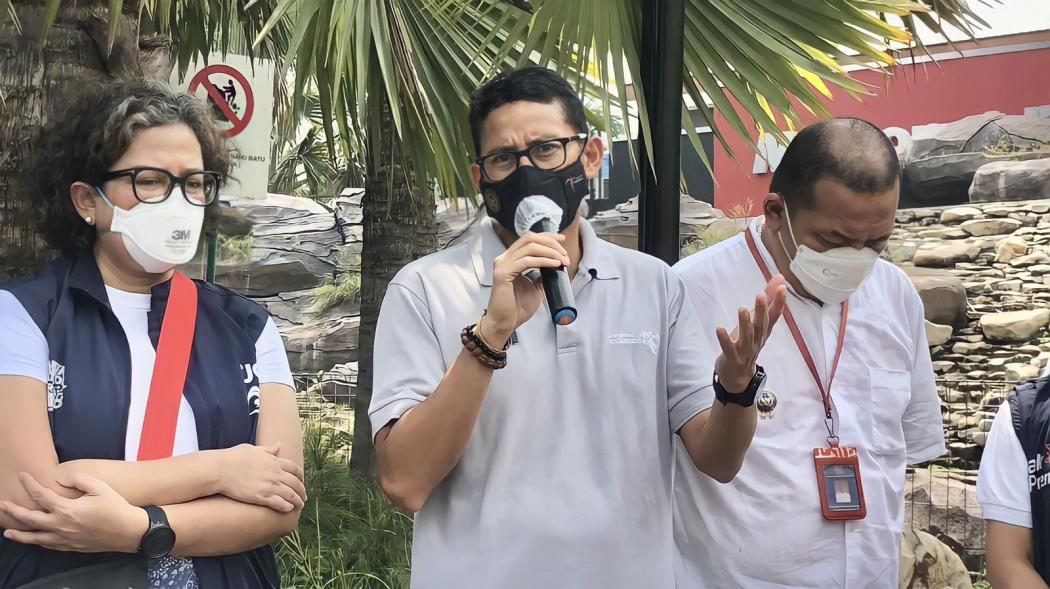 Jelang Libur Lebaran, Menparekraf Sandiaga Uno Pantau Penerapan Protokol Kesehatan di Ancol