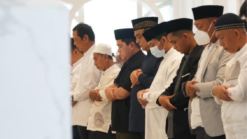Salat Id Perdana di Masjid At-Thohir, Erick Thohir: Lebaran Jadi Momentum Kebangkitan Bangsa