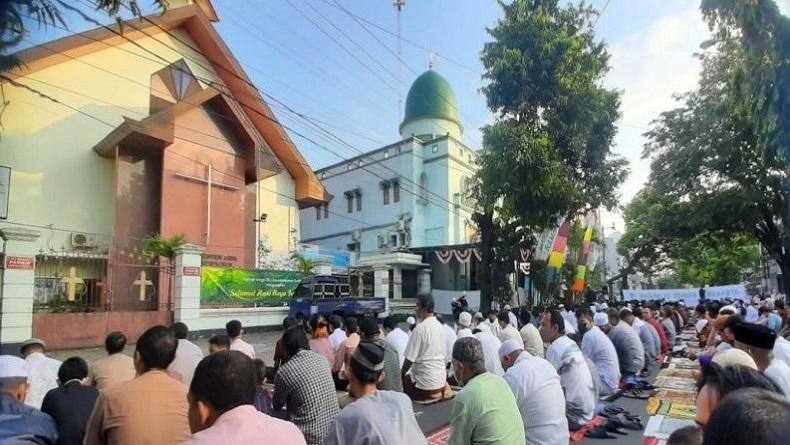 Begini Suasana Kerukunan Umat Beragama di Kota Solo saat Idul Fitri