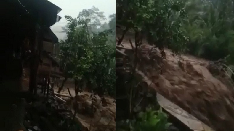 Banjir Bandang Terjang Sumedang Selatan, 1 Remaja Terseret Arus Sungai