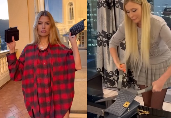  Viral, Influencer Rusia Ramai-ramai Gunting Tas Chanel untuk Protes Sanksi Barat 