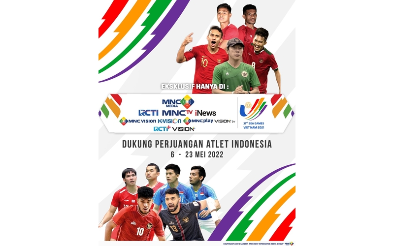Mulai Hari Ini! Saksikan SEA Games 2021 Live di iNews, MNCTV dan RCTI