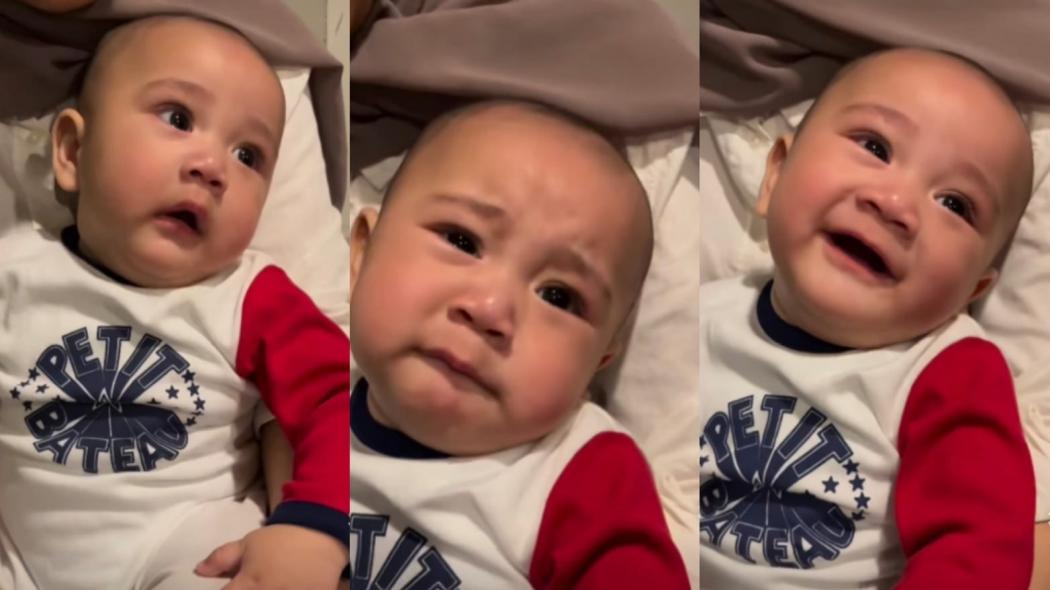 Gemas Banget, Baru Berusia 5 Bulan Baby Rayyanza Sudah Jago Akting