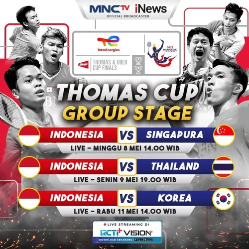 Wakil Indonesia Berjuang di Piala Thomas dan Uber 2022, Hary Tanoesoedibjo: Mari Kita Doakan Juara