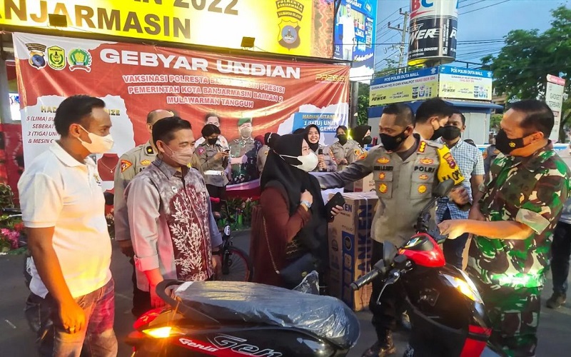Pemenang Motor Program Vaksin di Banjarmasin Susah Dihubungi, Diangkat usai Video Call