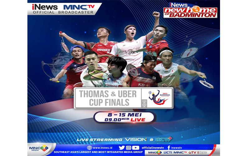 Jangan Lewatkan! Indonesia Vs Thailand di Piala Thomas 2022, LIVE iNews dan MNCTV