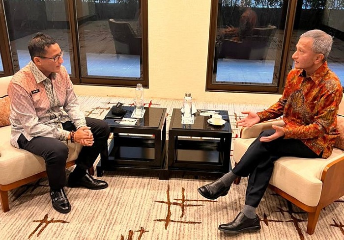  Temui Menlu Singapura, Menparekraf Dorong Kerja Sama Pariwisata untuk Buka Lapangan Kerja 