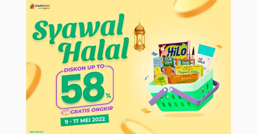 Promo Syawal Halal, Dapatkan Diskon Up to 58% untuk Vitamin hingga Skincare Hanya di AladinMall by Mister Aladin
