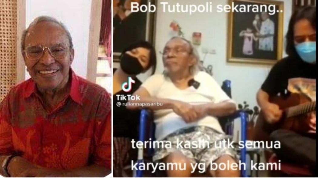 Duduk di Kursi Roda, Begini Keadaan Bob Tutupoly Penyanyi Lawas yang Berusia 82 Tahun