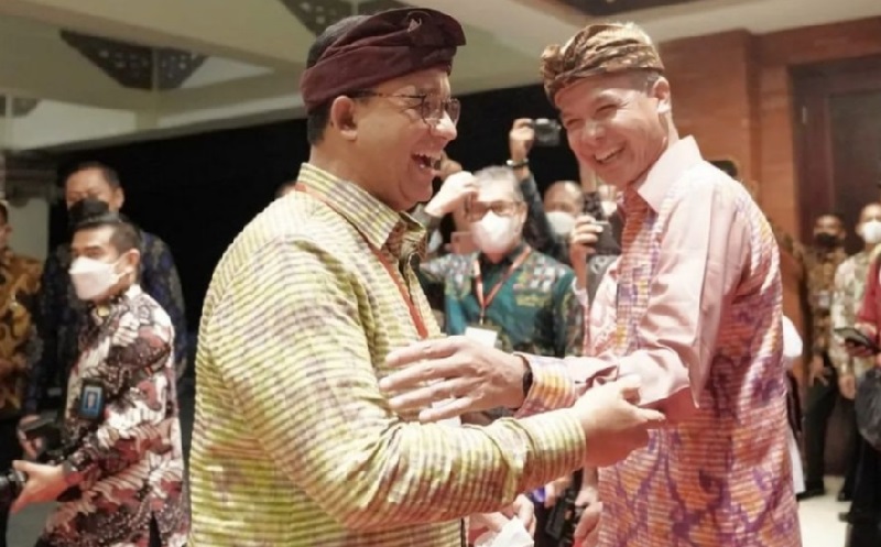 Anies Pamer Momen Tertawa Ngakak Bareng Ganjar saat Rakernas APPSI di Bali