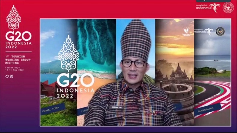 Buka 1st TWG KTT G20, Sandiaga Uno Optimistis Sektor Parekraf Mampu Pulihkan Ekonomi Global